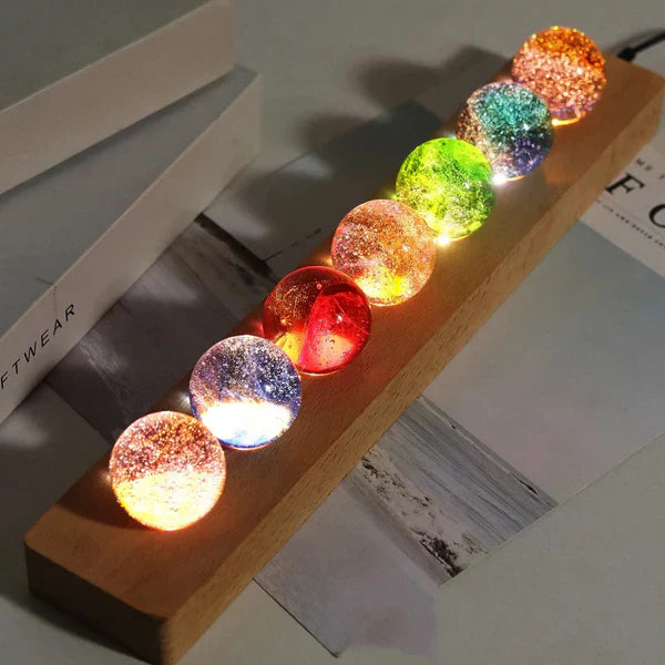 Lámpara esférica de los 7 chakras TT